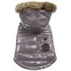 FouFou Dog Winter Coat Charcoal